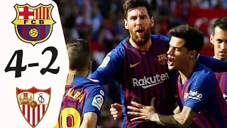 Barcelona vs sevilla 4-2 full highlight 2019 02 24