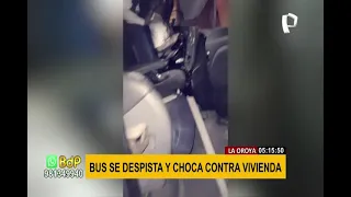 La Oroya: Bus interprovincial se despista y se empotra contra inmueble