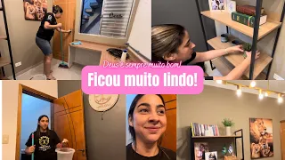 Vlog do dia| Faxina pós reforma| Decorei o quarto de oração| Ficou muito lindo| Missão Virtuosa