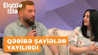 Elgizlə izlə | Xəyalə Manaflı toydan sonra ilk dəfə həyat yoldaşı ilə studiyaya gəldi