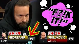 Daniel Negreanu LOSES His Mind with Ace-King!