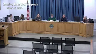 Zoning Board of Appeals meeting March 6, 2024