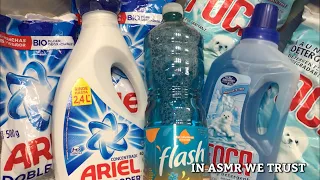 ASMR 🧺 Blue Laundry Overload with Blue Powders & Blue Liquid Detergents | 48 Hour Crystals 💎