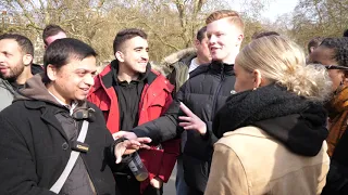 P3 - Rude party crasher! Mansur & Visiting Girl | Speakers Corner | Hyde Park