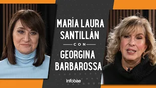 Georgina Barbarossa con María Laura Santillán: "Nunca mentí con la edad. Sí miento con el peso"