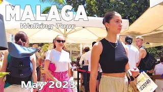 Malaga Spain Walking Tour Costa del Sol in May 2023 [4K]