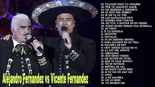 Vicente Fernández y Alejandro Fernández Sus Mejores Canciones - Mix Viejitas Romanticas