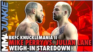 Mike Perry vs. Julian Lane heated faceoff | BKFC KnuckleMania 2