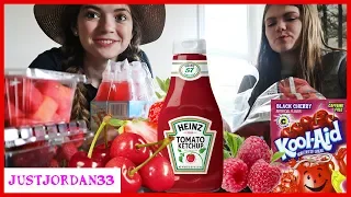 24 Hours Eating Only Red Foods / JustJordan33