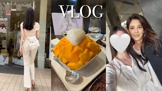 Vlog | 신라호텔 이부진 님, 망빙의 계절, 디올뷰티, 뉴네일💅🏻, 센트레청담 브런치