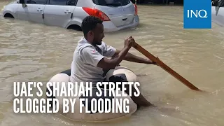 UAE's Sharjah streets clogged by flooding