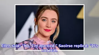 Saoirse ronan is absolutely delightful playing 'who'd you rather' with ellen degeneres