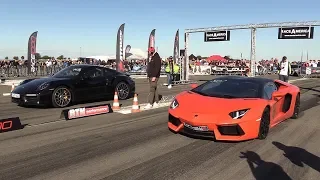 Lamborghini Aventador vs Porsche 991 Turbo S