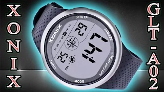 Часы Xonix GLT-A02 (GJT-A02) Self-Calibrating. Водонепроницаемые часы с калибровкой. Aliexpress