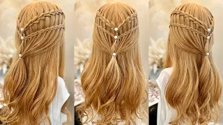 Waterfall Braid Hairstyle | Teenagers Popular Hairstyle | Amazing Waterfall Hairstyle for Long Hair