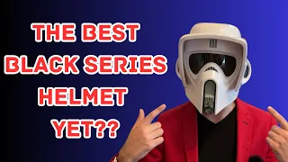 MY NEW FAVORITE HELMET? - Hasbro Black Series Star Wars Scout Trooper Helmet Review