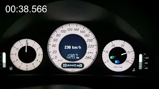 Mercedes E420 CDI acceleration 0-250km/h