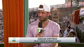 Grigor Dimitrov: 2022 Monte Carlo Quarterfinal Win Interview