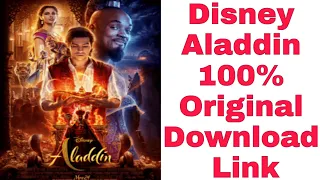 Disney Aladdin 100% Original Download Link || How to Download Aladdin Full Movie.