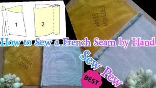 French Seam by Hand || How to sew strong Seam by Hand || Sew Pew ||