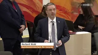 Herbert Kickl - Anfragebeantwortung zum BVT (zweite Wortmeldung) - 19.3.2018