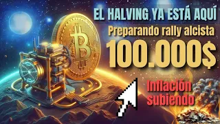 🥳EL HALVING DE BITCOIN YA ESTA AQUI🌋.📈 LA OPORTUNIDAD DE HACER FORTUNA CON CRYPTOS EMPIEZA YA. 🤑💰