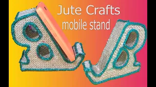 Jute Crafts Super Idea Cell Phone Stand with Jute Rope And Cardboard