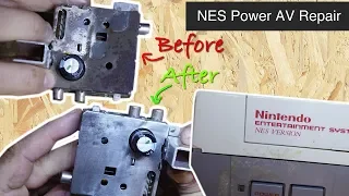 Nintendo NES Repair Faulty Rusted Power AV Unit Removal Fix Restoration