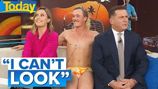 Aussie hosts surprised by sparky’s outfit in awkward live TV interview | Today Show Australia