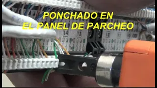 Ponchado en el Panel de Parcheo