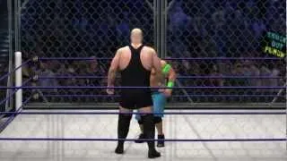 WWE No Way Out - John Cena vs Big Show - Steel Cage Match Sim