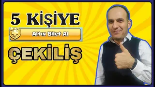 5 Kişiye Altın Bilet Çekiliş Sonuçları Clash of clans