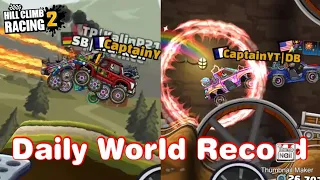 DAILY RACE FLYNG LOG + LONG ROAD DOWN (World Record) Part #1 - Hill Climb Racing 2