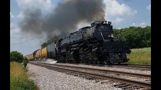 UP Big Boy 4014 "The Great Race Across the Midwest" - From Altoona WI to Racine WI in July 2019.