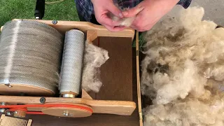 Making Roving from a Swing Picker and Drum Carder