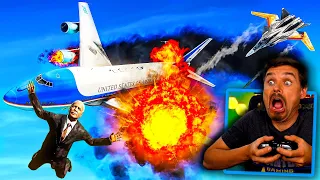 Air Force One DESTROYED in GTA 5! (MAYDAY!)