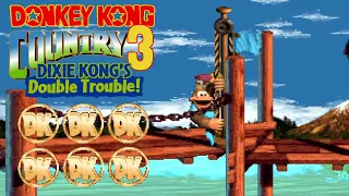 Donkey Kong Country 3: Dixie Kong's Double Trouble! - All DK Coin Locations