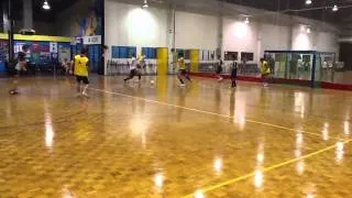 Backpackers FC vs The Blue Bandits (best Futsal goal ever)