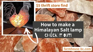 Himalayan Salt  Lamp From Thrift Store Finds