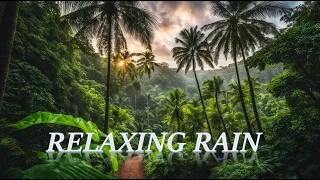 30 minutes of delicate rain accompanied by gentle music ideal for relaxation, meditation, sleep, spa