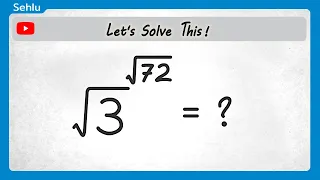 😊Nice Exponential Math Question #algebra #sehlu #math #exponential #mathematics