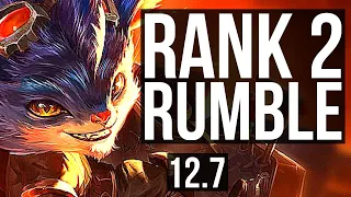 RUMBLE vs TRYNDA (TOP) | 4/0/14, Rank 2 Rumble, 1.9M mastery, 500+ games | KR Challenger | 12.7