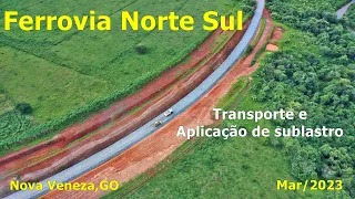 FNS Obras em Brazabrantes Transporte de Sublastro Março/23 4k