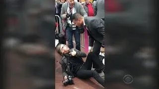 Photographer taken down by Secret Service at Trump rally