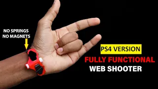 How to Make Functional Spider-Man PS4 Web Shooter without Spring and Magnet | Special Web Shooter