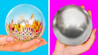 Polished Foil Ball And A Pencil Planet || Unbelievable Crafts  You Can Do at Home