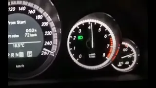 Mercedes Benz E550 100-255km/h.