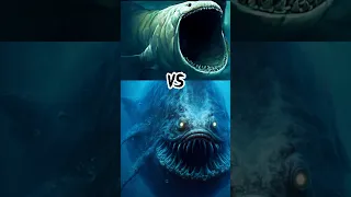 THE BLOOP VS EL FISH MAJA, GAINT EARTHWORM FIGHT🥶😈 #shorts #monster #fight #seamonster #viral #trend