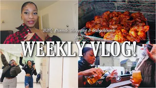 WEEKLY VLOG | outside is open, bbq, shopping, baby shower fun!