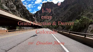 I-70 entre Grand Junction et Denver au Colorado avec ma Kawasaki Concours 14